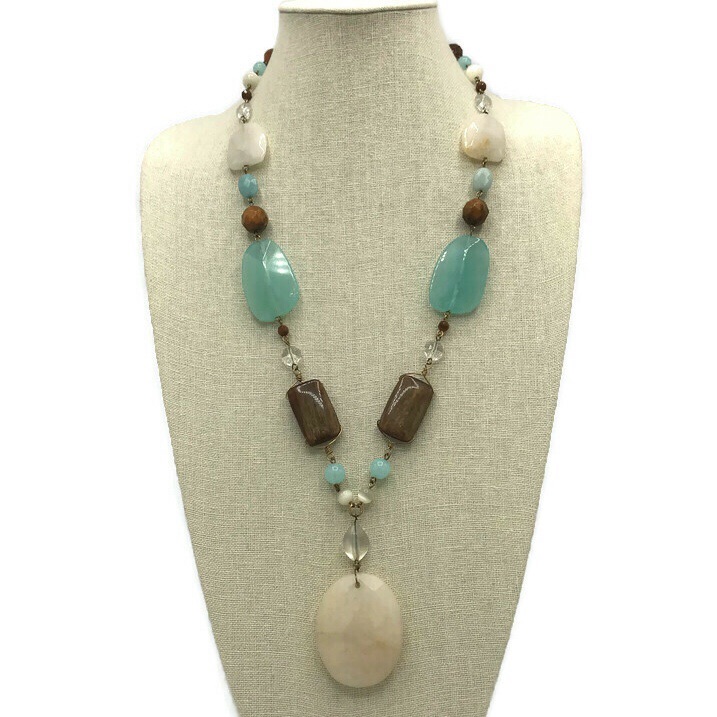 Lydell Nyc Chunky Natural Stone Necklace